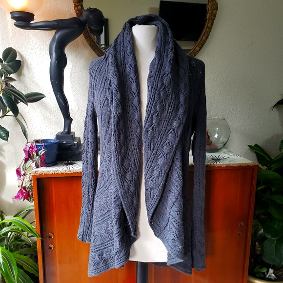 Gray Cabi Round Sweater - Picture 1 of 6